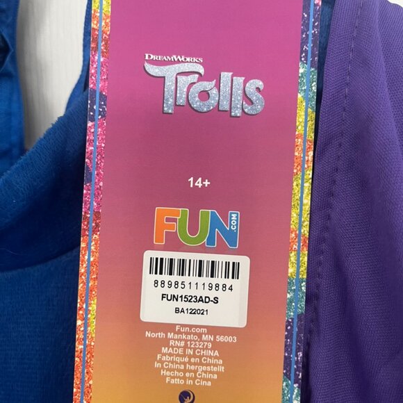 Biggie from Trolls Costume-Adult Small - Picture 5 of 7